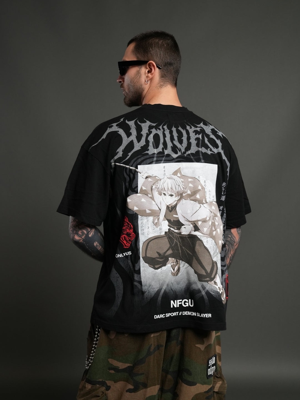 Black Graphic Demon Slayer Anime Tee